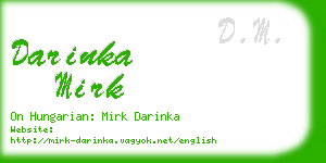 darinka mirk business card